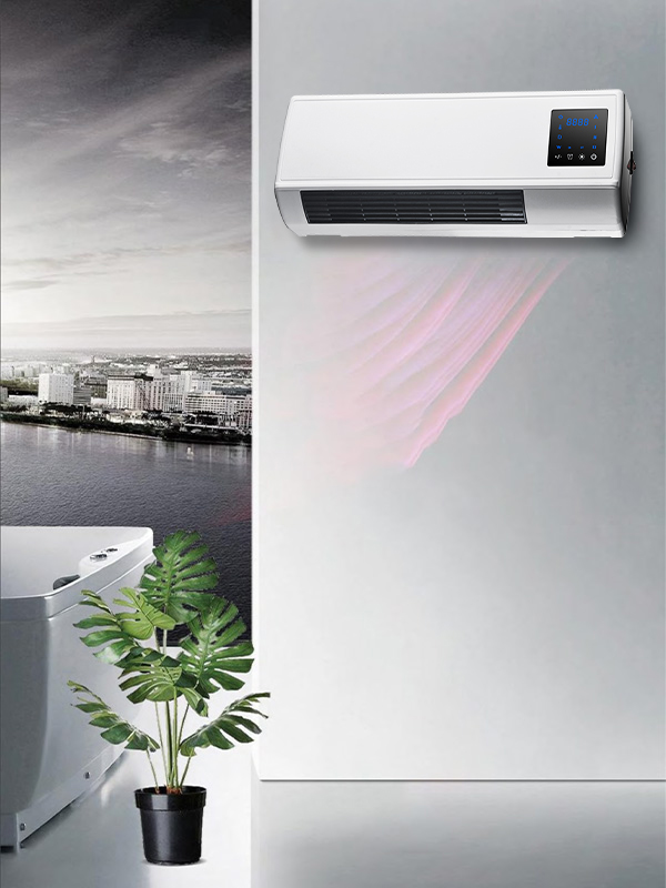 Riscaldatore a parete in ceramica PTC BPT-2000B 5006L/5006L-ERP 1000W/2000W con display LED