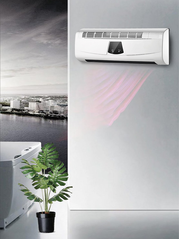 Riscaldatore a parete BPT-2000B 5806L-A con display a forma di ventola