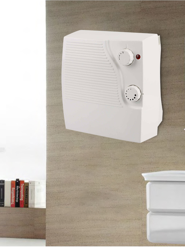 Termostato regolabile HBH-2004C Termoventilatore da bagno montato a parete a risparmio energetico