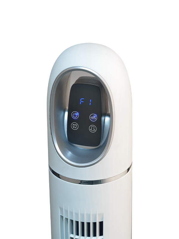TF1110C Ventilatore a torre bianco con display LED